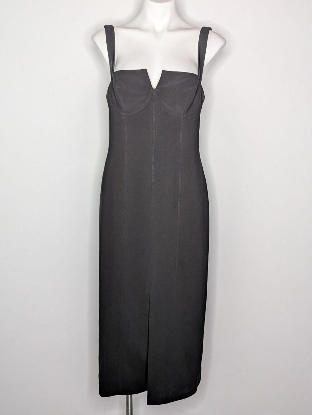 Misha Revolve Black Gertrude Sleeveless Midi Cocktail Dress 10